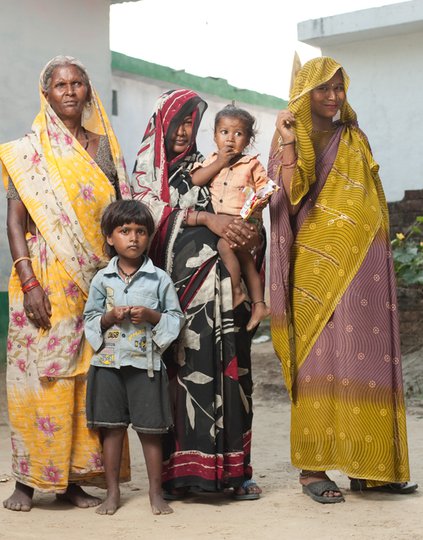 Women and children in India