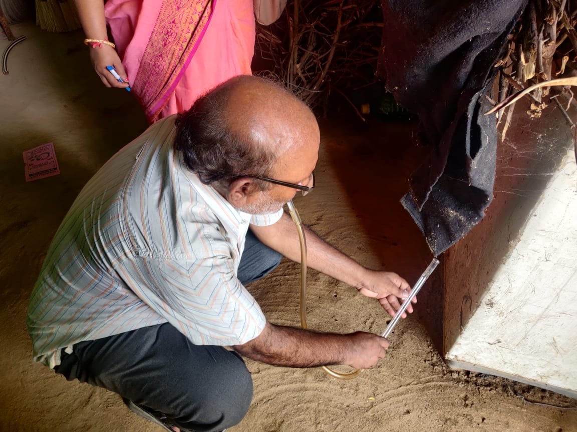 11. Mosquito trapping by health professional worker