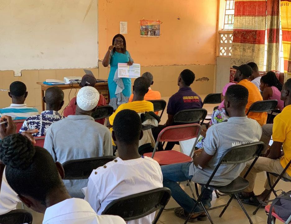 Community health education session, Ghana Bono East