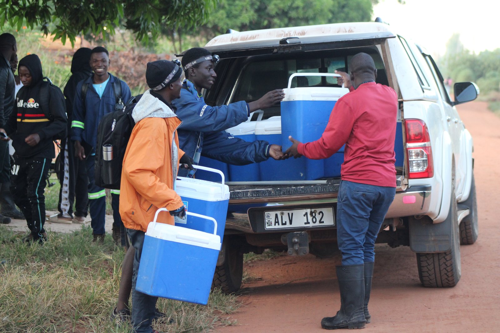 ATSB load samples into truck