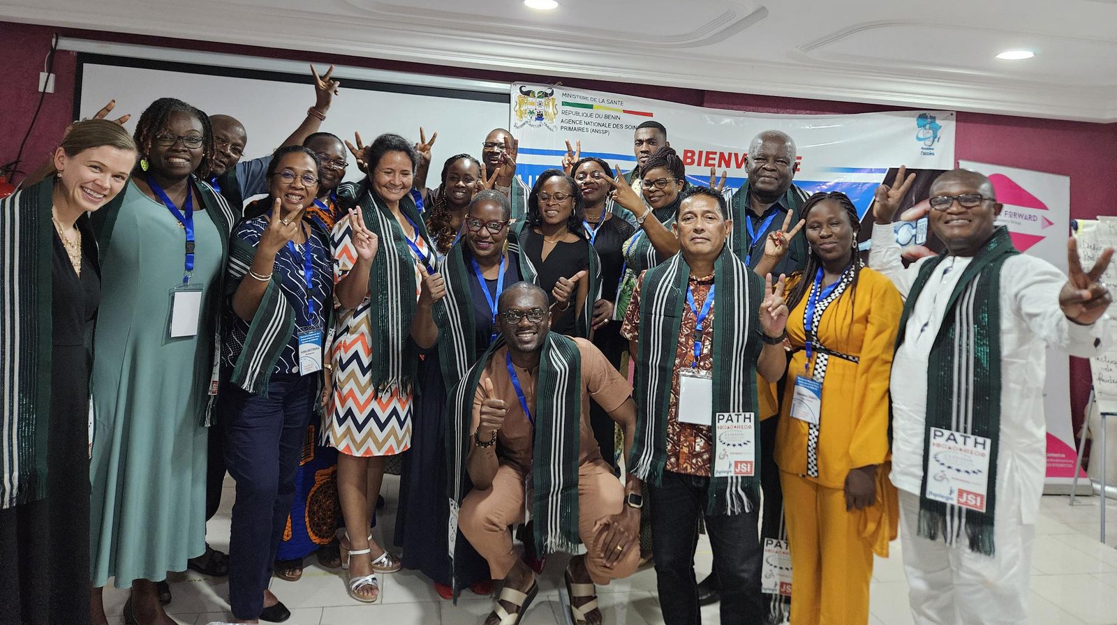 DMPA-SC Self-Injection Ambassadors Francophone workshop participants in Benin
