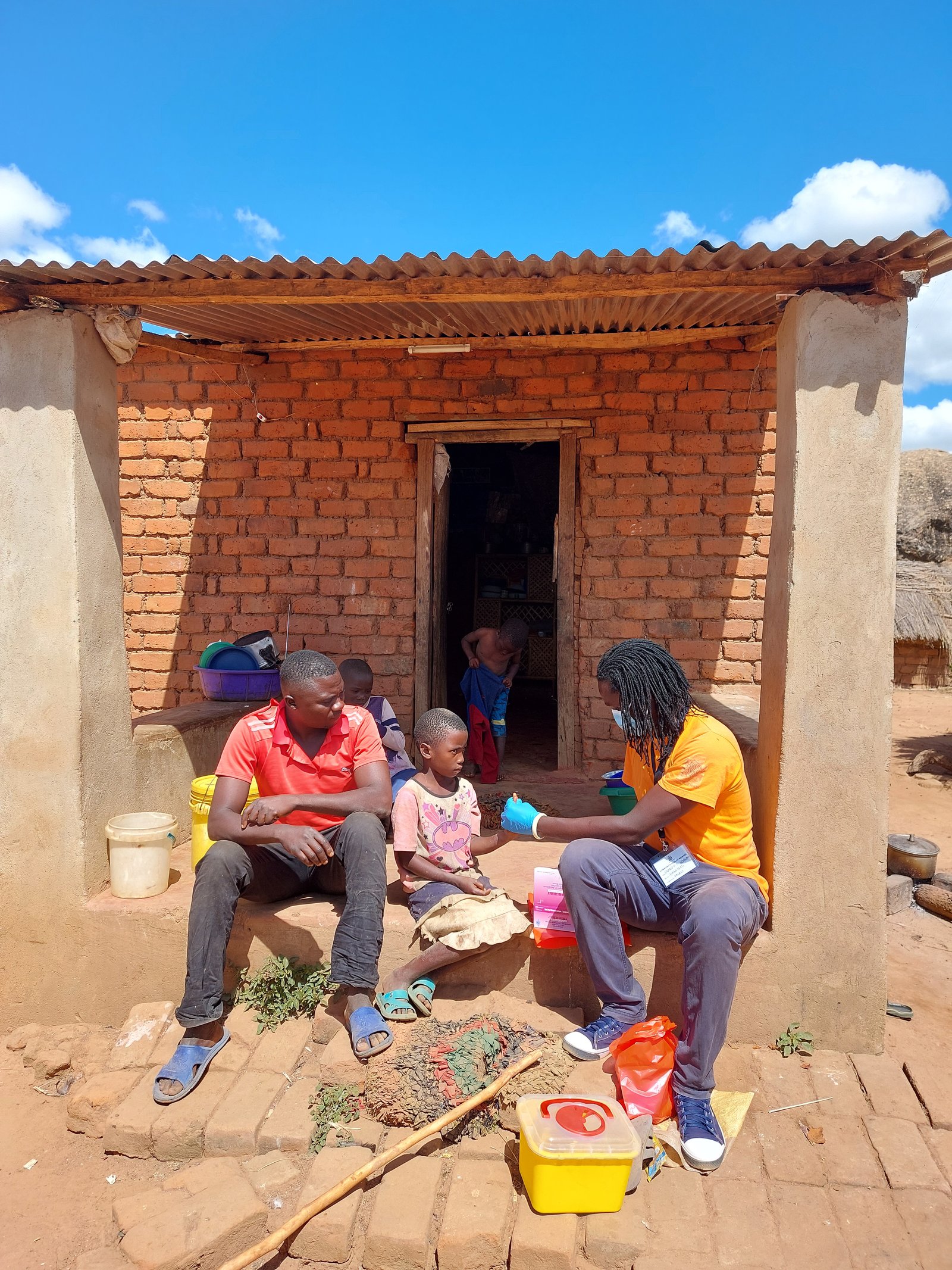 Bonny conducting a ProCCM visit, PAMO Plus, Zambia