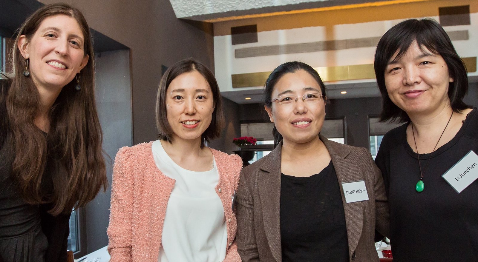 (Left to right) PATH editor and Journeys traveler Laura Anderson with PATH China staff members.
