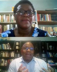 Black History Month town hall screen capture