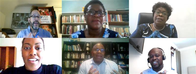 Black History Month town hall screen capture