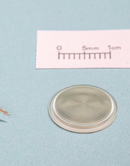 Microarray patches are a groundbreaking, needle-free technology PATH is advancing to increase access to lifesaving vaccines and other essential medicines. Photo: PATH.