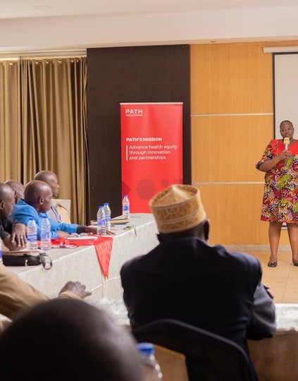 PATH holds an engagement workshop on the malaria vaccine with religious leaders in Uganda's Busoga region. Credit: PATH/Denis Bwire