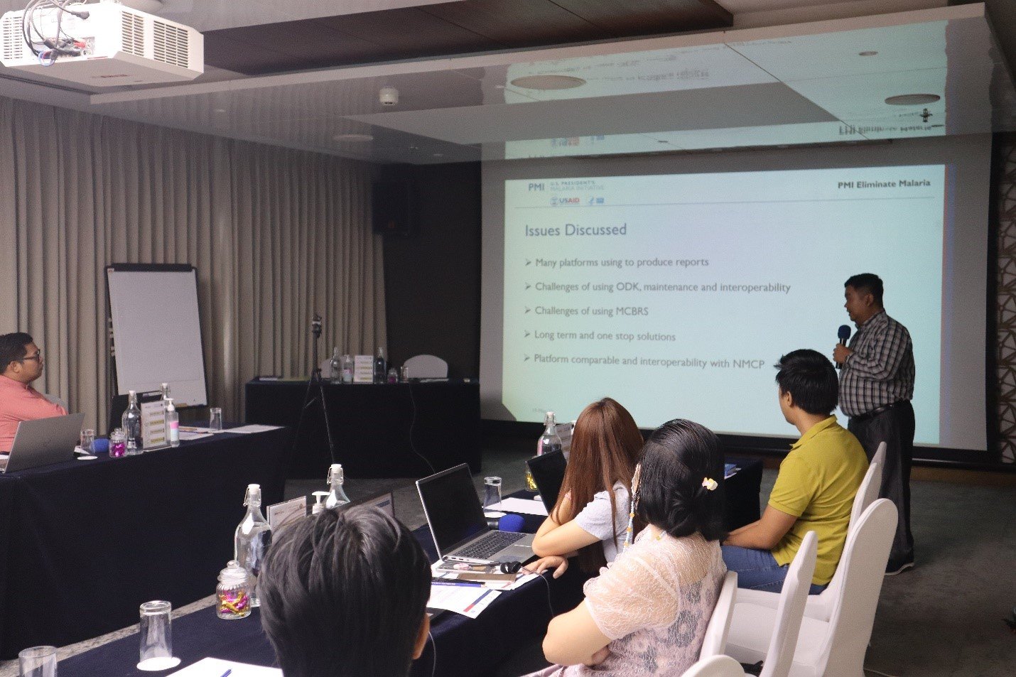 PATH Myanmar Malaria team conducting a training of trainers (ToT) for EM- MIS. Photo: PATH/Phyo Wai Lynn