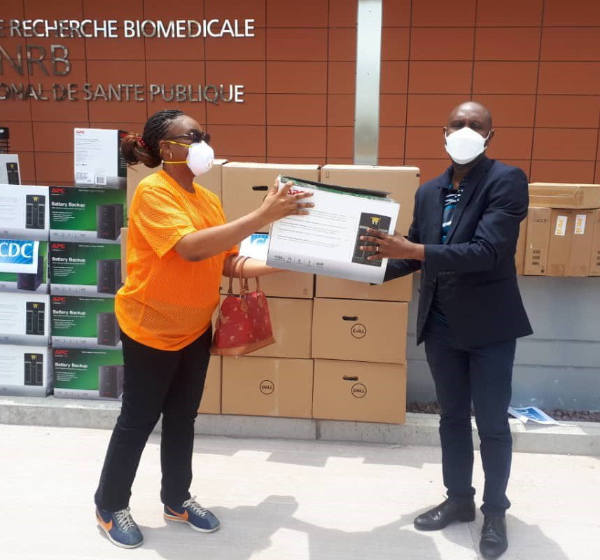 PATH provided technical equipment to the Government of the Democratic Republic of Congo to support their COVID-19 Response. Photo: PATH/Yves Zinhindula